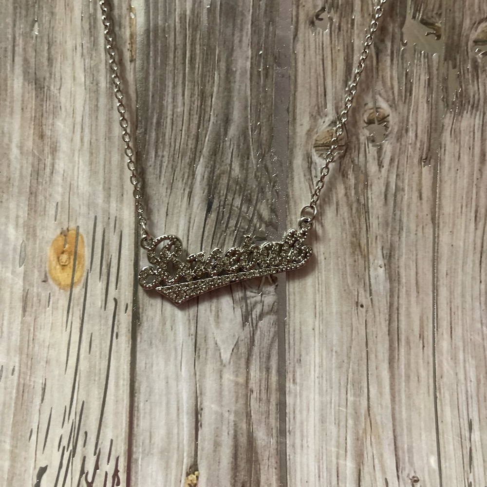 NWT Baseball Rhinestone Necklace - Picture 4 of 5